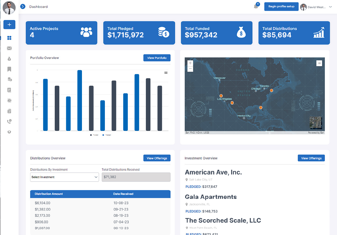 Navigate Your Financial Journey with Ease: The Madison User Dashboard.
